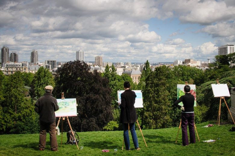 Parks in Paris Buttes Chaumont