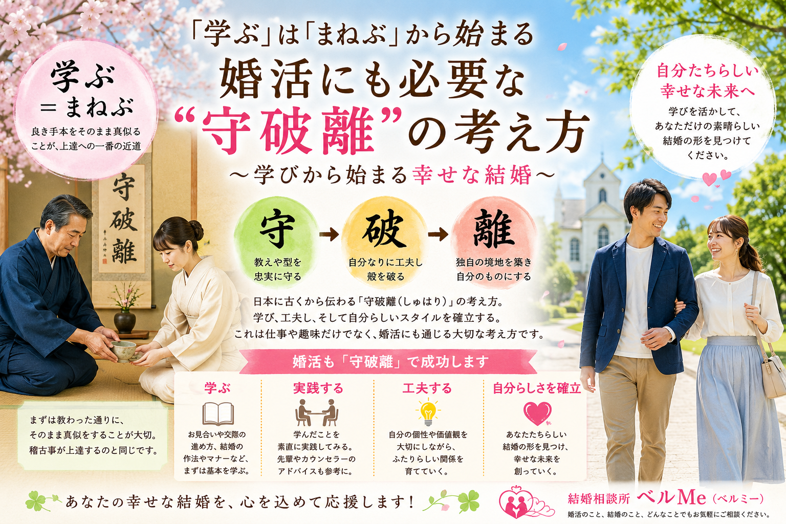 「学ぶ」は「まねぶ」から始まる ～婚活にも必要な“守破離”の考え方～