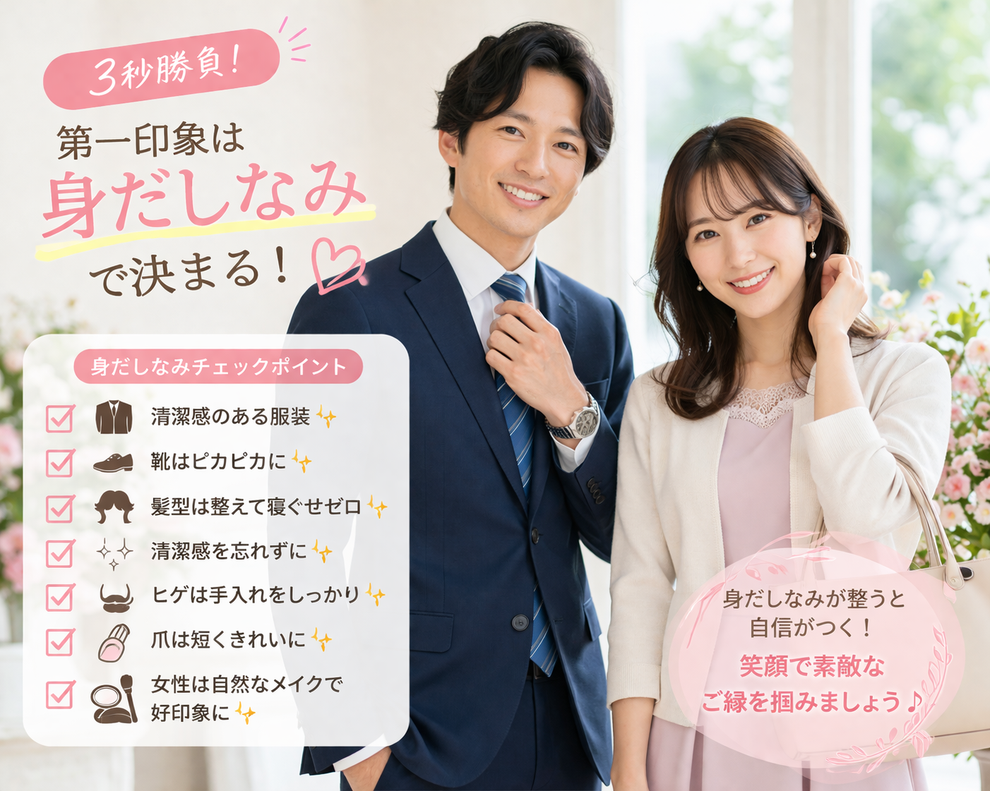 第一印象は“３秒勝負”！今日からできる身だしなみの話