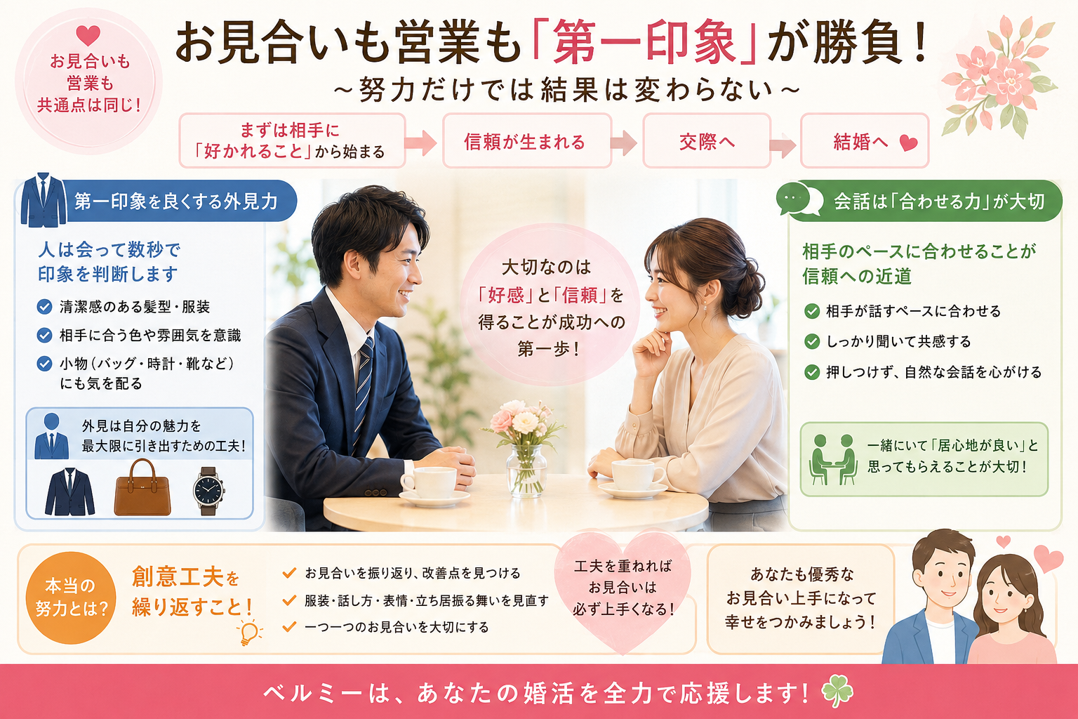 お見合いも営業も「第一印象」が勝負！ ～努力だけでは結果は変わらない～