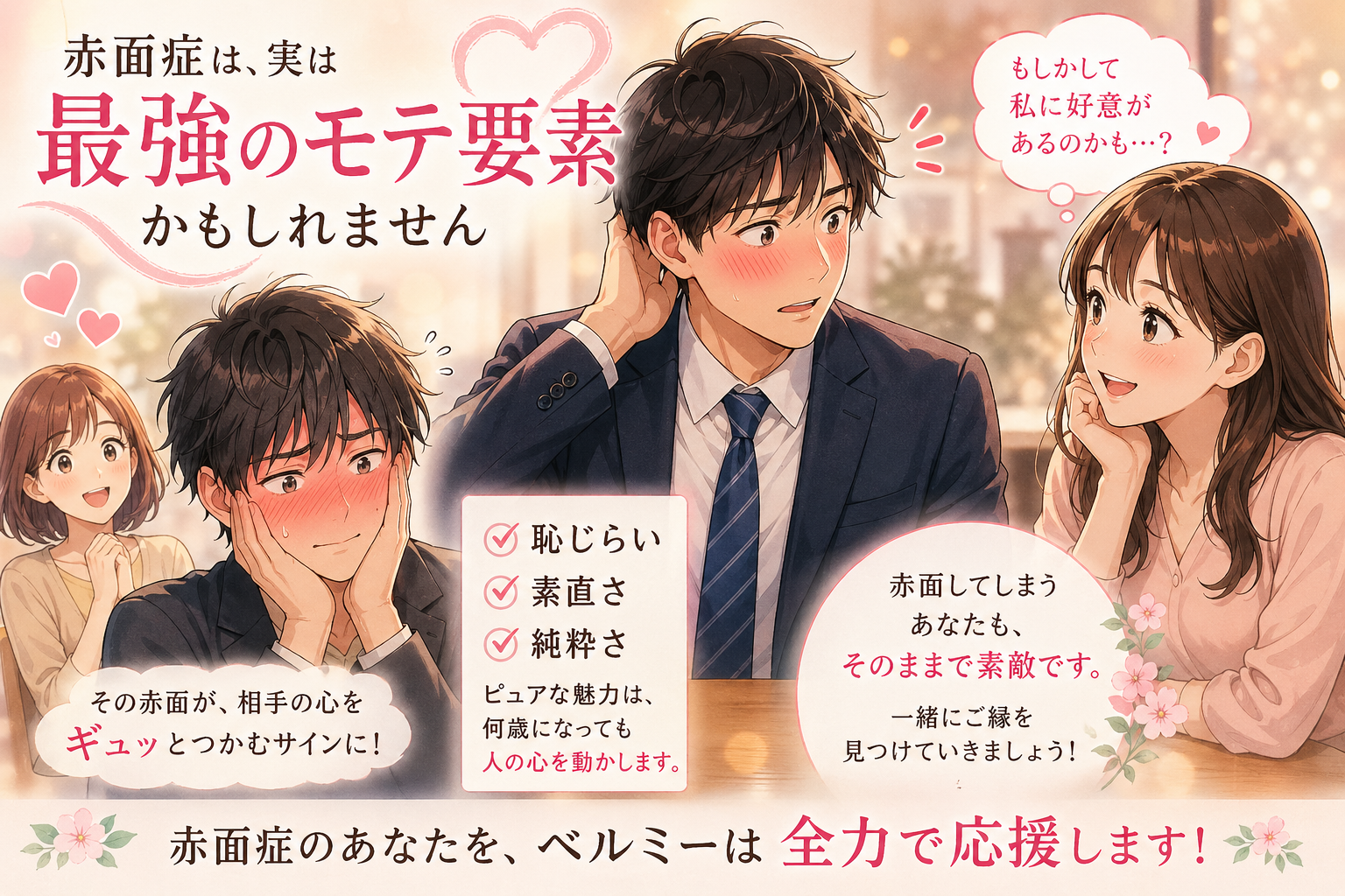 赤面症は、実は“最強のモテ要素”かもしれません