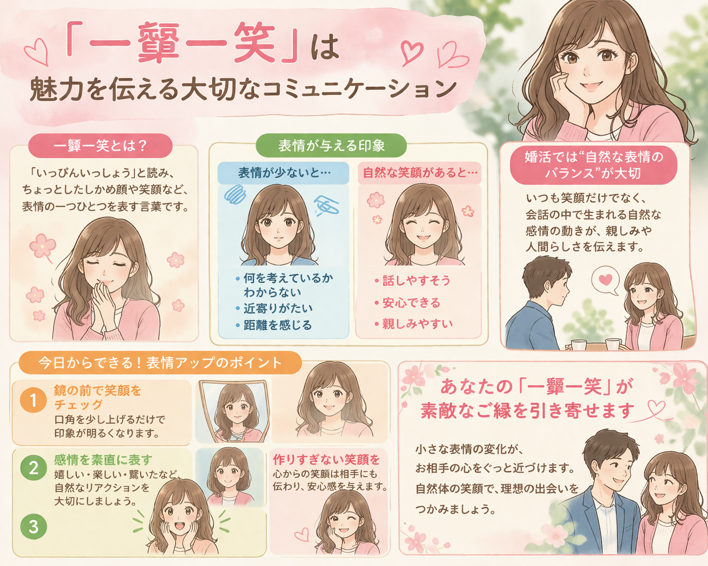 「一顰一笑」は魅力を伝える大切なコミュニケーション