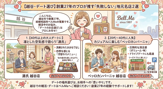 【越谷・デート選び】創業27年のプロが推す「失敗しない」地元名店2選