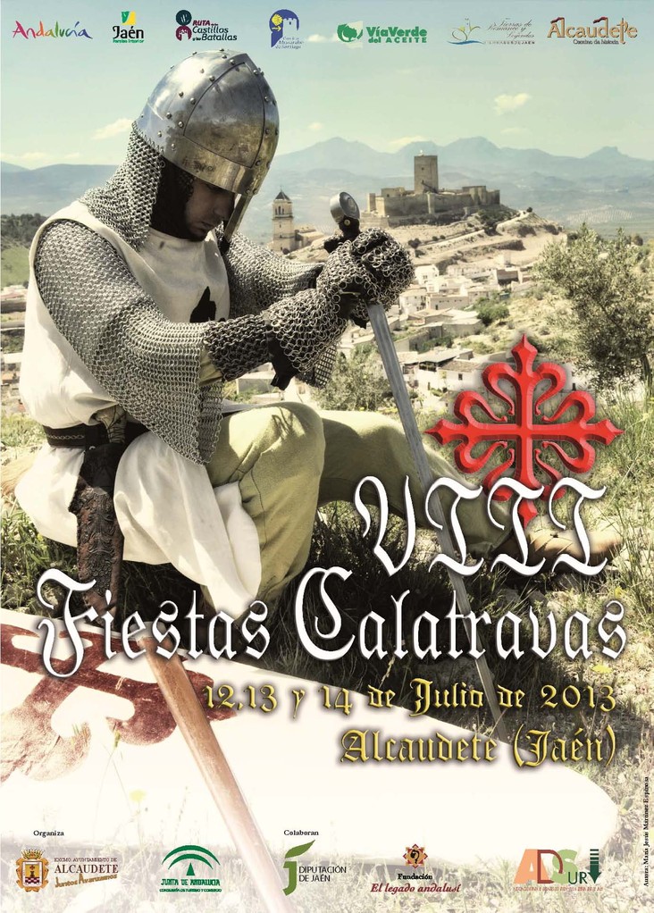 CARTEL VIII FIESTAS CALATRAVAS 2013. Autora: María Jesús Martínez Espinosa
