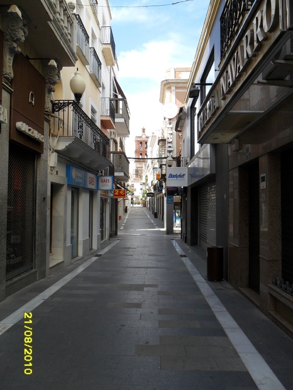 Calle Sevilla en Zafra (pá bajo)