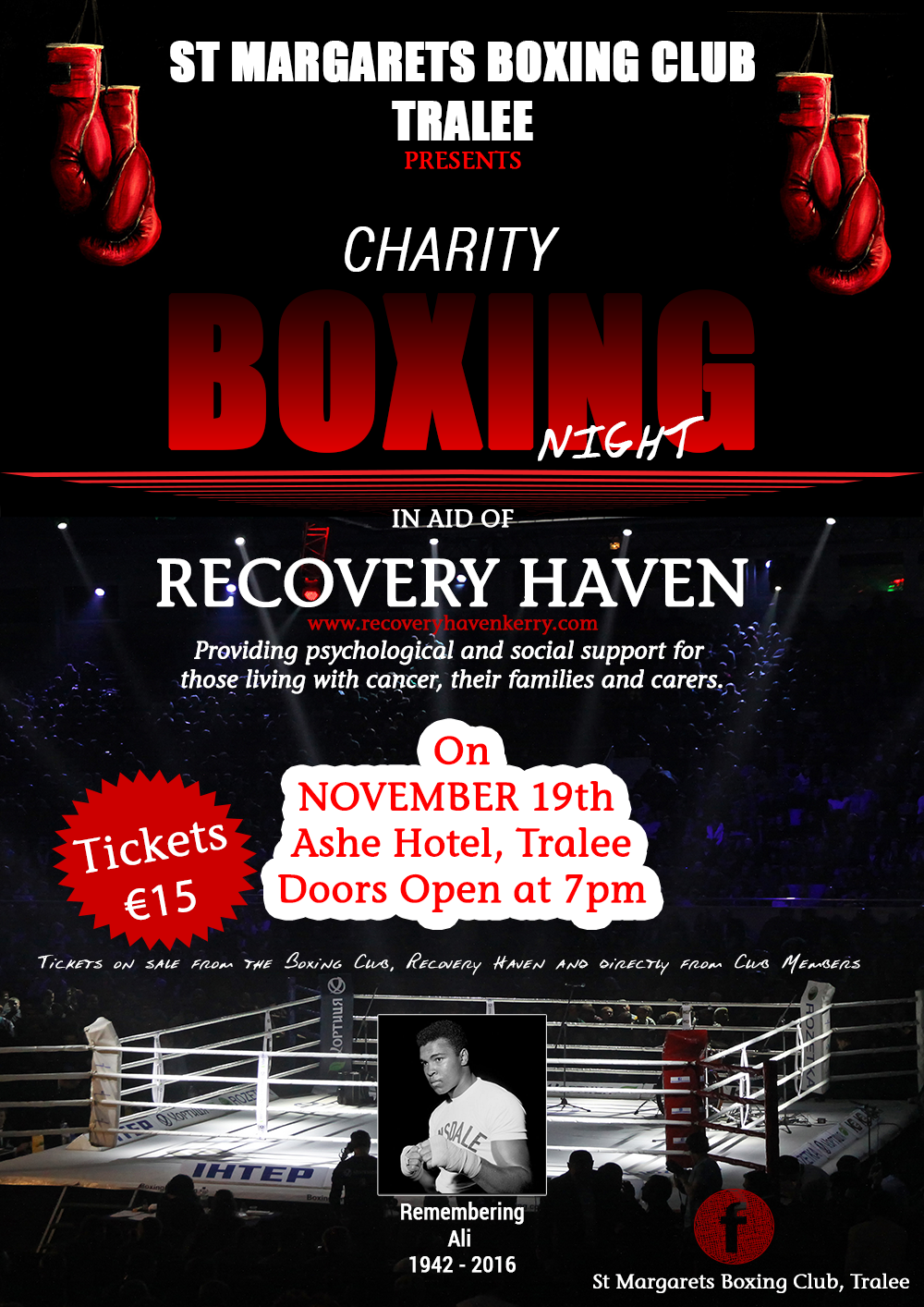 Boxing Poster, Flyer Design, Web Design, Printed Posters, Graphic Design, Kerry, Dublin, Derry, Belfast, Limerick, Event Designer