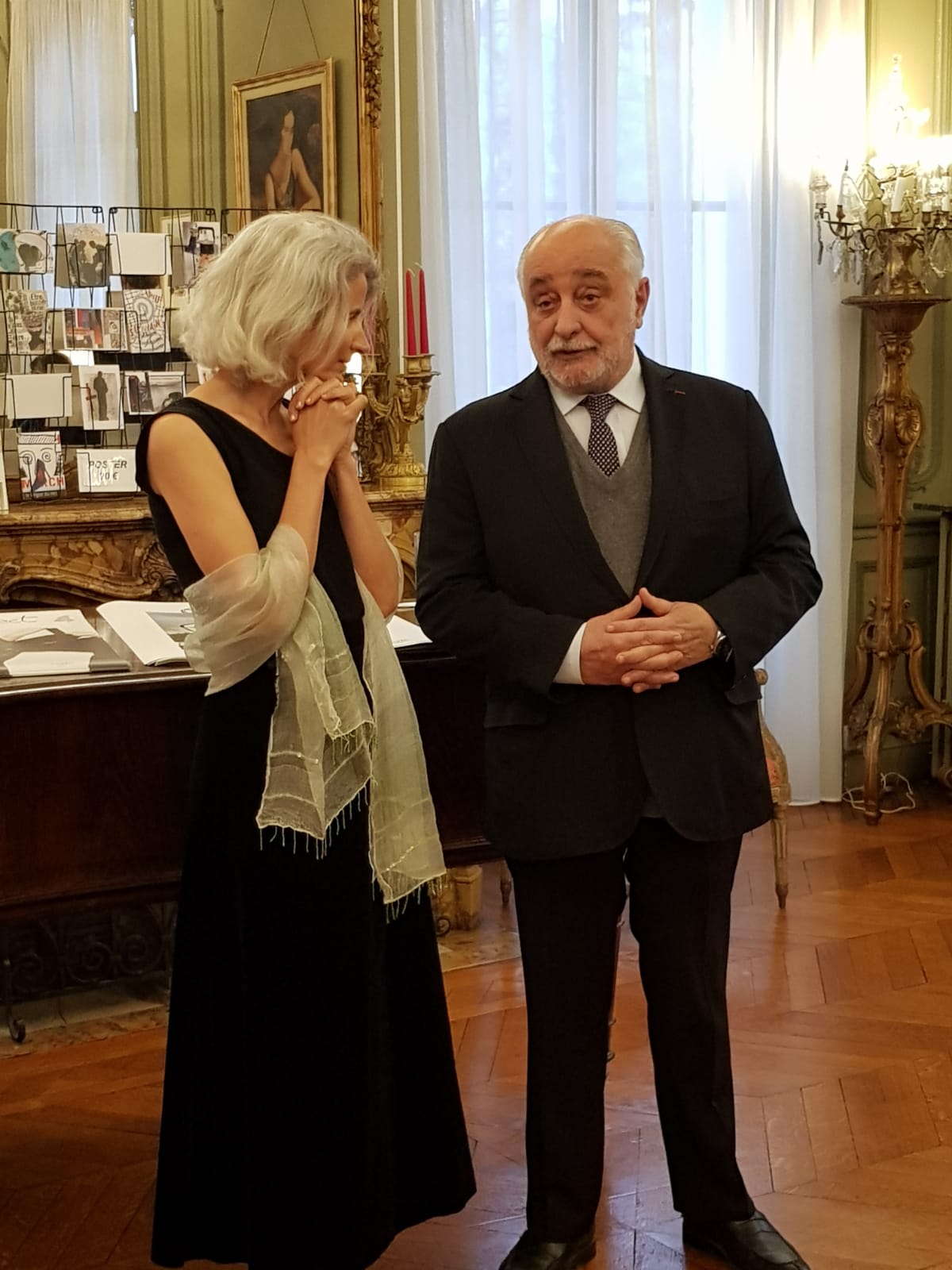 Vernissage en présence de Mr l'Ambassadeur de l'Uruguay, Guillermo Dighiero