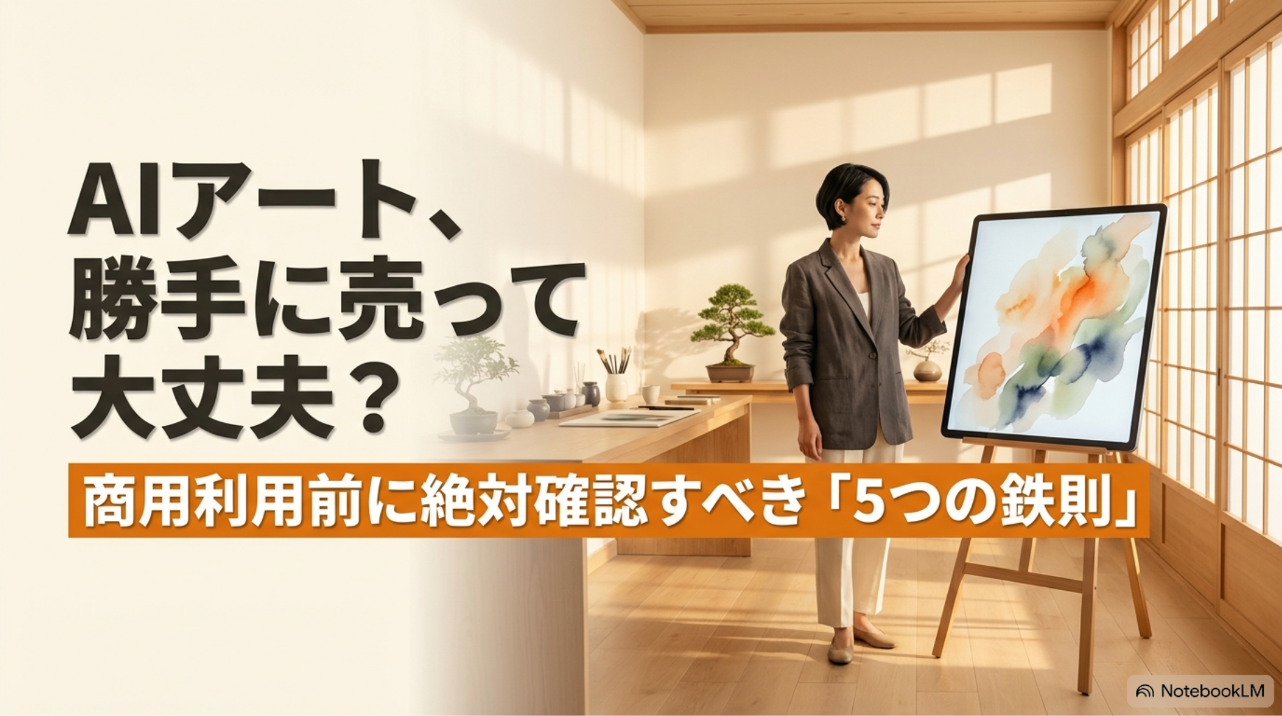 AIアートは商用利用できる？確認したい5つのポイント