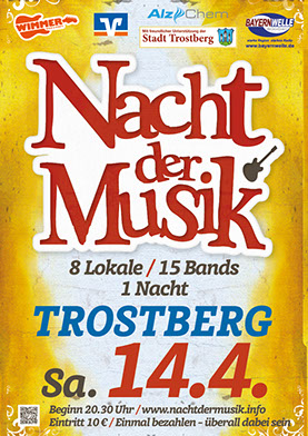 Olles Leiwand live bei der Nacht der Musik in Trostberg in der Waldschänke