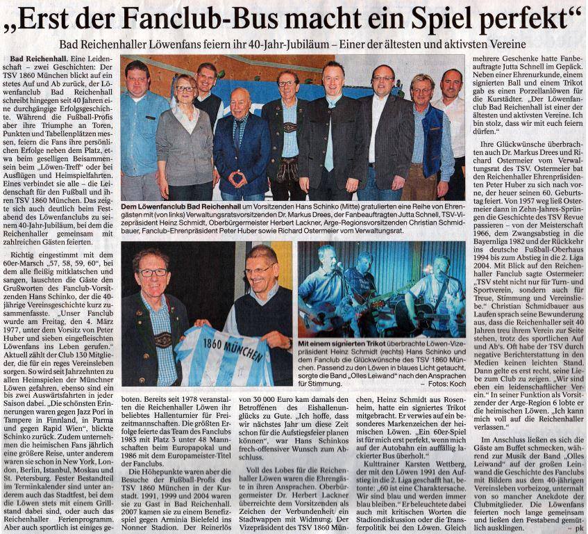 Olles Leiwand spielt Austropop beim Löwenfanclub Bad Reichenhall