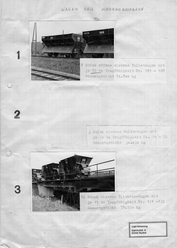 Seite 1 des Verkaufskatalogs, Mit Weitsicht bewahrt von Carl Hemming Runkel