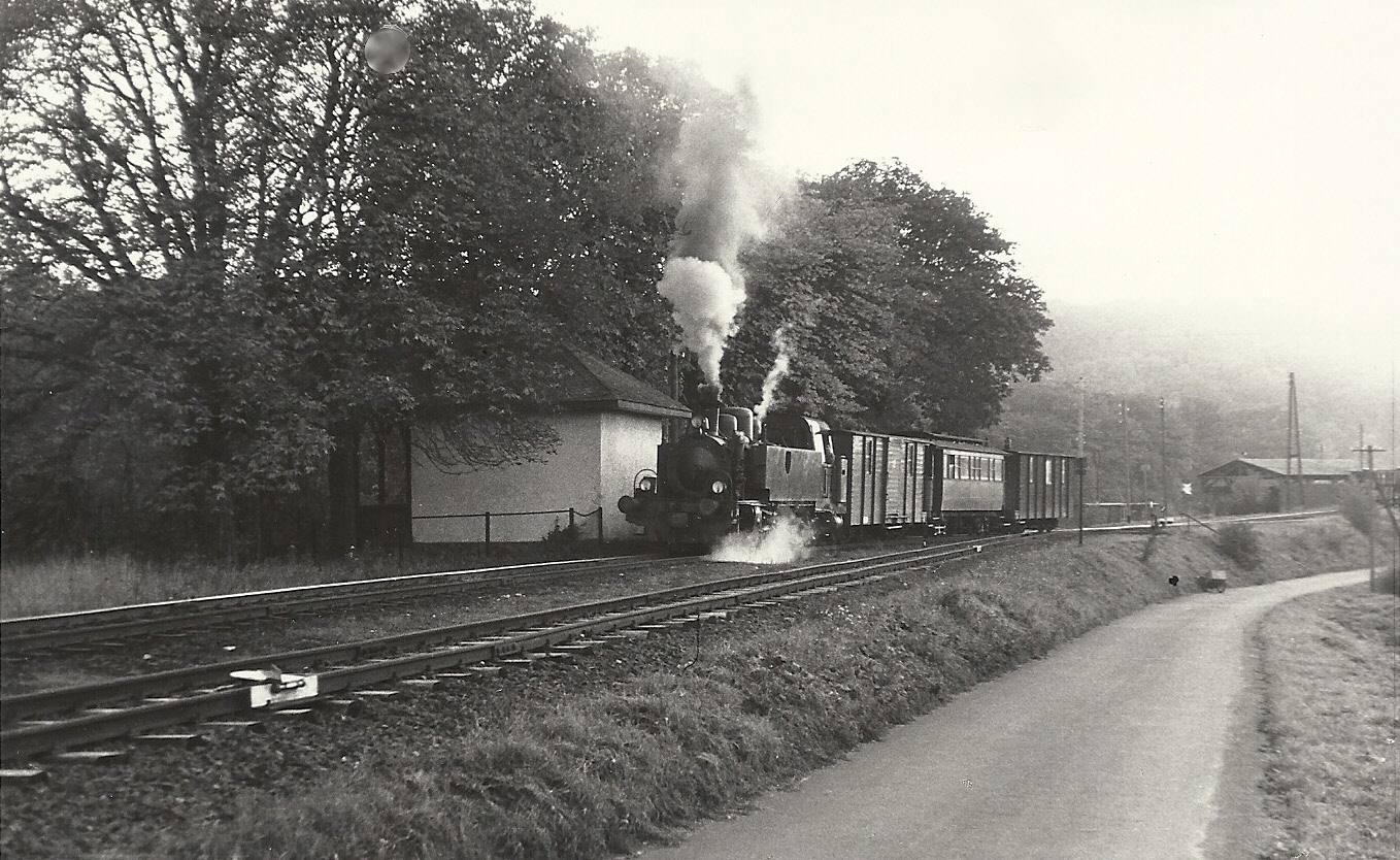 Schöner Personenzug mit Wagen 19, Wagen 4 und 19