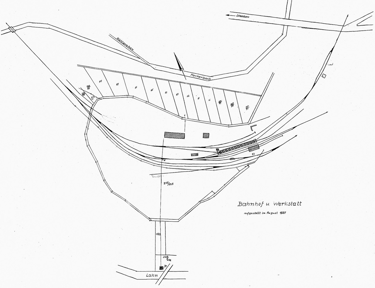 Der Bahnhof 1937