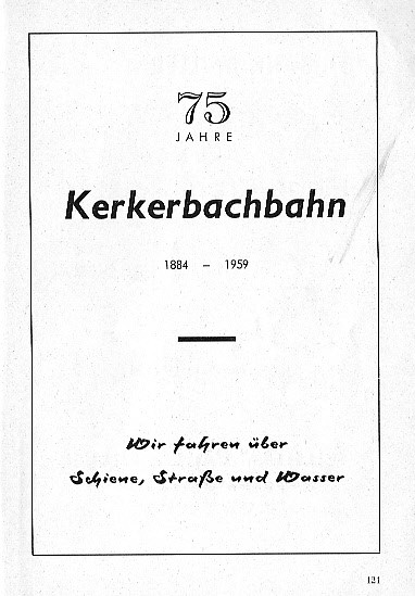 Werbung der KB in einer Festschrift des Turnvereins Schadeck