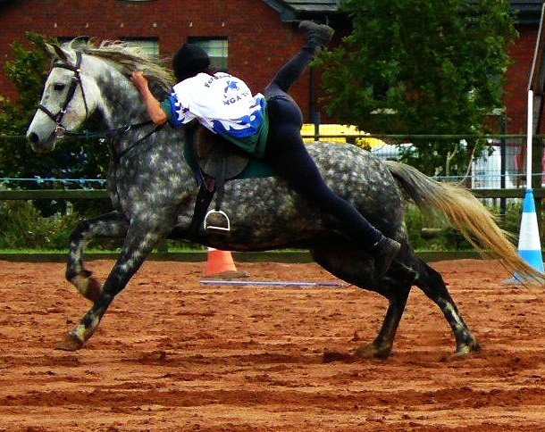 olli beim Aufspringen - olli run for vault