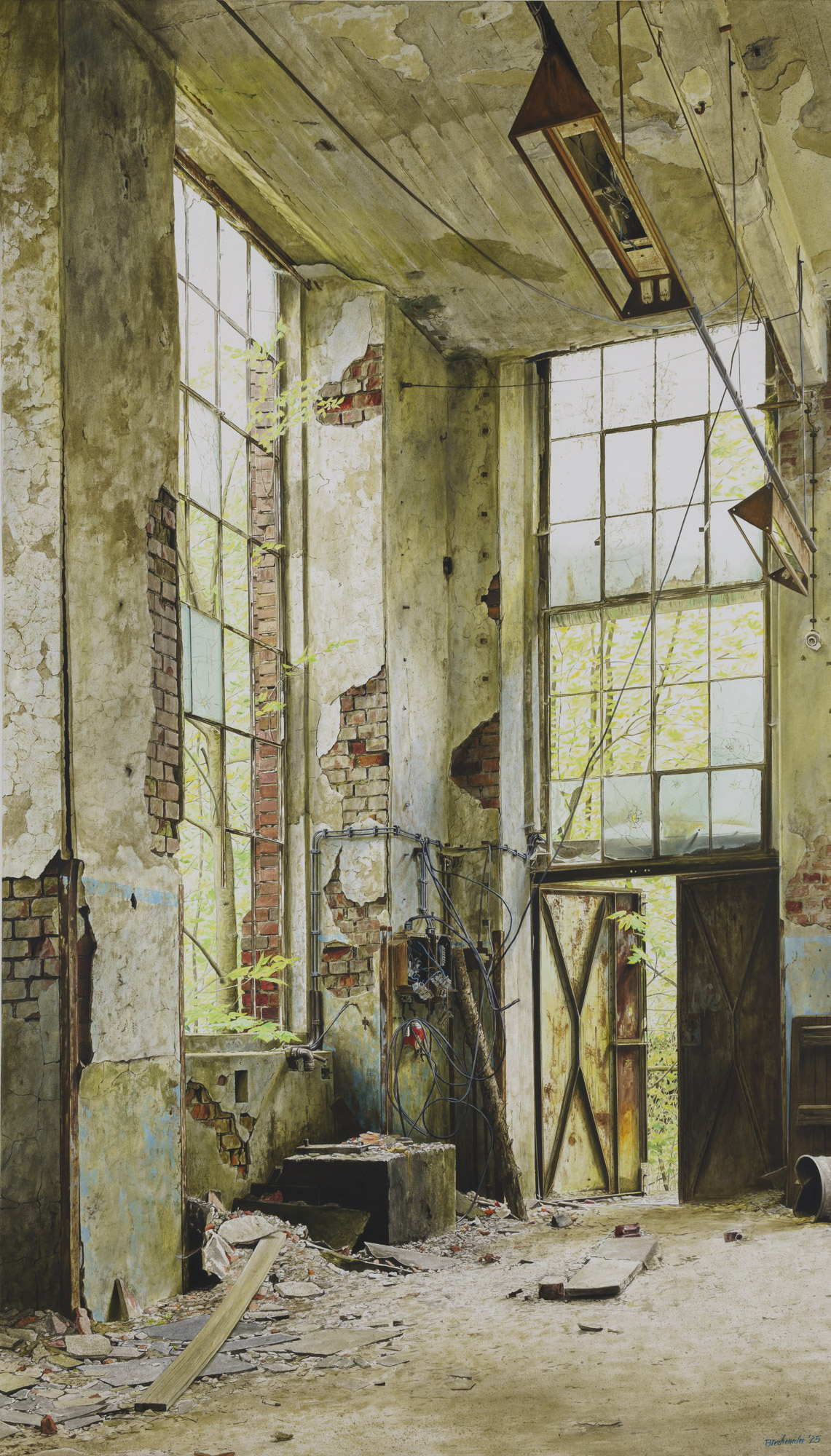 Dornröschen, Öl auf Leinwand, 95 x 165 cm, 2025