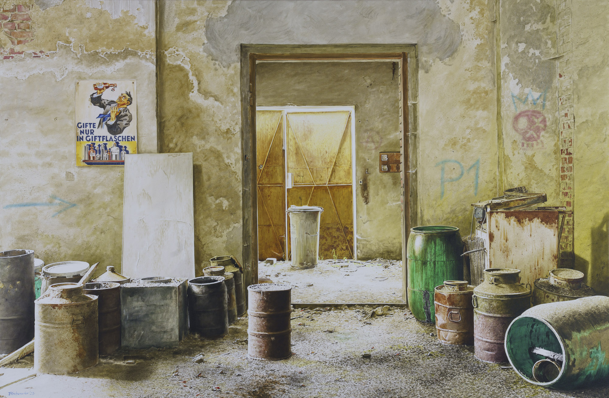 Altlast 3, Öl auf Leinwand, 190 x 125 cm, 2025