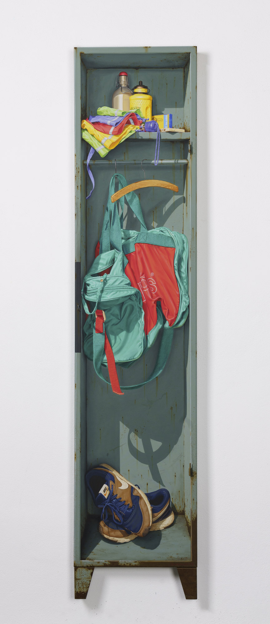 Spind 3, Öl/Acryl auf Leinwand, 40 x 180 x 7 cm, 2023