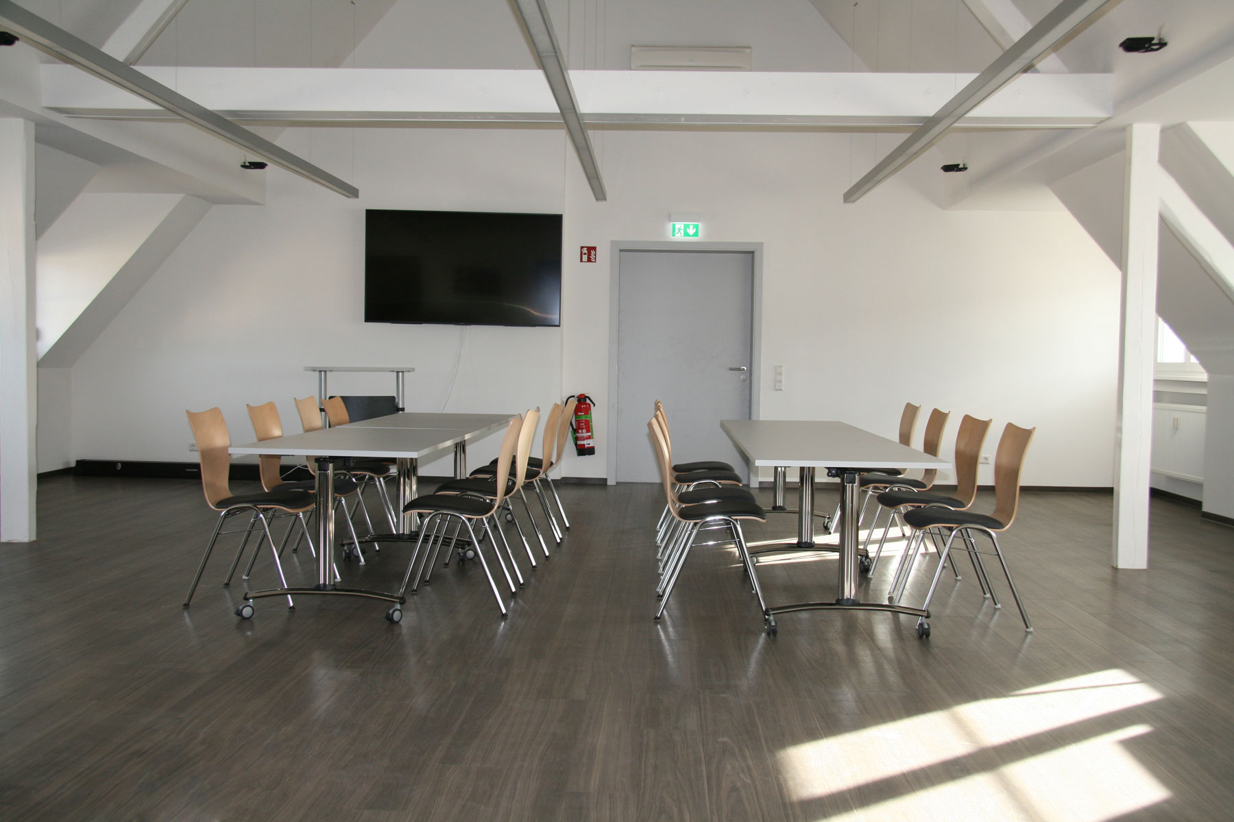 Der große Saal im Dachgeschoss