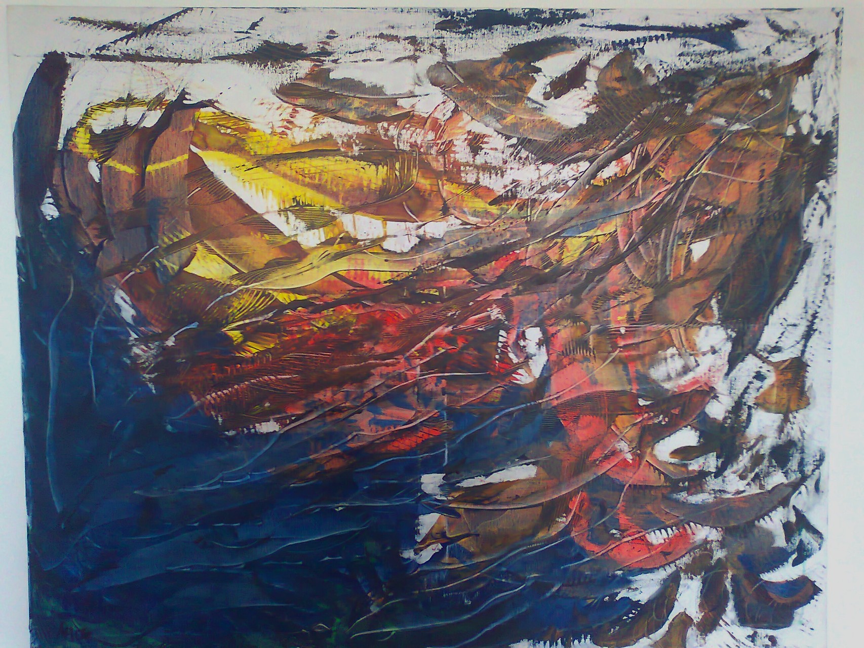 Geburt der Venus 2006, Guache/Leinwand (verk.)