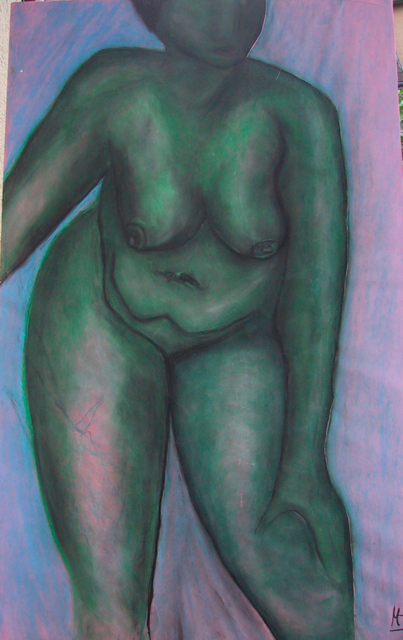 Venus, 1999, Pastellkreide/Karton, 70x 90 cm