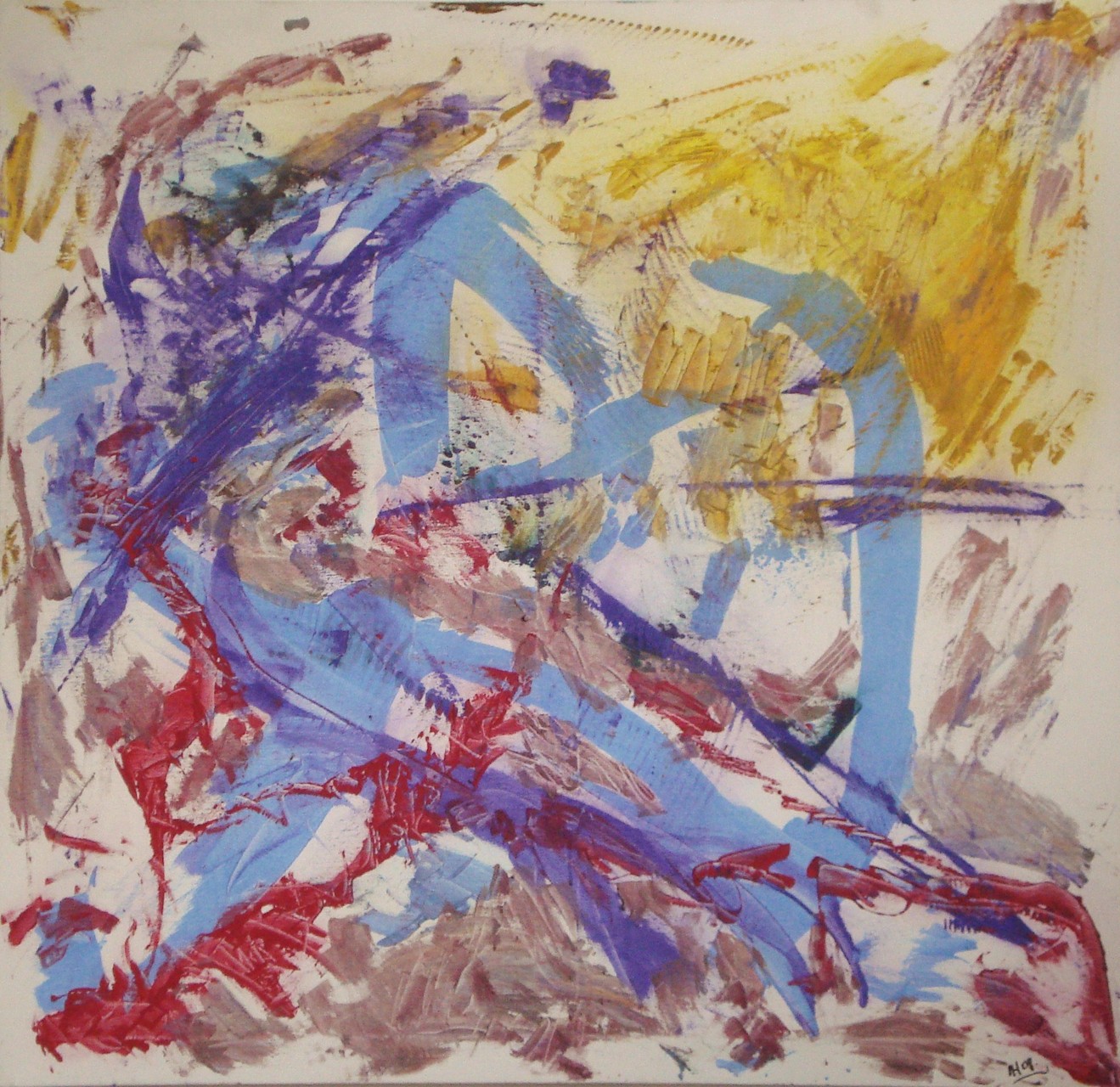 Lichterbögen 2008, Guache/Leinwand, 90x80 cm