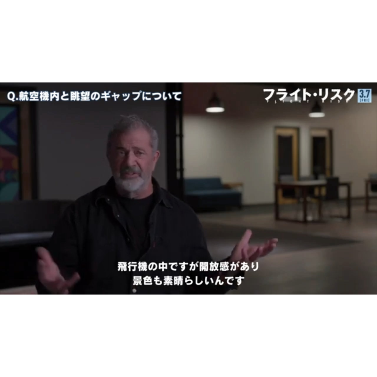 メル・ギブソン、「アラスカ山脈の上空だということが魅力」『フライト・リスク』インタビュー映像