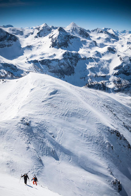Einsame Freeridevarianten in unmittelbarer Nähe des Skigebiets in Obertauern