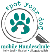 spot your dog Logo - mobile Hundeschule in Hamburg und Umgebung - Rita Kosanke Hundetrainerin §11