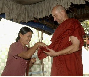 Ordination im Kloster Tharmanya, Burma; "Thamanya Sayadaw U Vinaya"