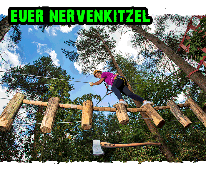 Kletterwald Strausberg: Nervenkitzel im Kletterpark bei Berlin mit Parcours und Seilrutschen