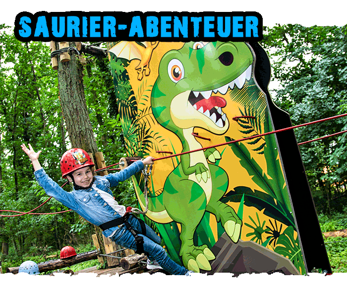 Dinos im KIDS-Park Strausberg: Saurier-Abenteuer für Kinder und Familien im Kletterwald Brandenburg