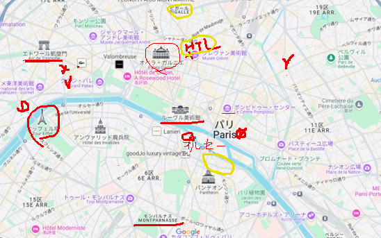 どこに何があるか距離感と方向感覚を知るための自分マップを作ります。
