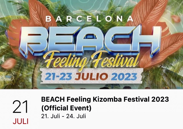 Kizomba Festival in Barcelona vom 21. bis 24.7.2023