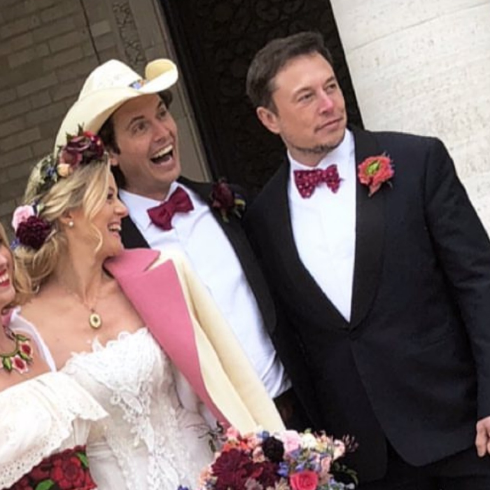 Elon Musk at his brother's weddin in Dallas (USA) - April 7, 2018