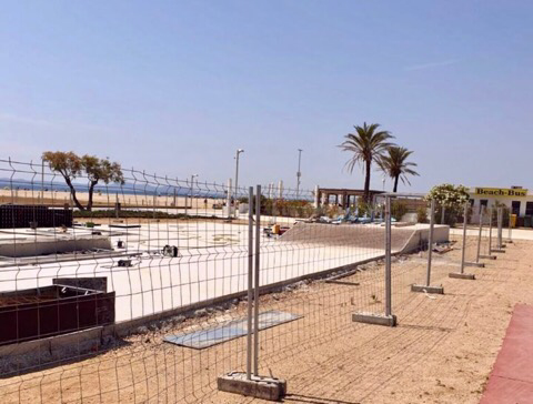 Skaterpark am Strand von Empuriabrava