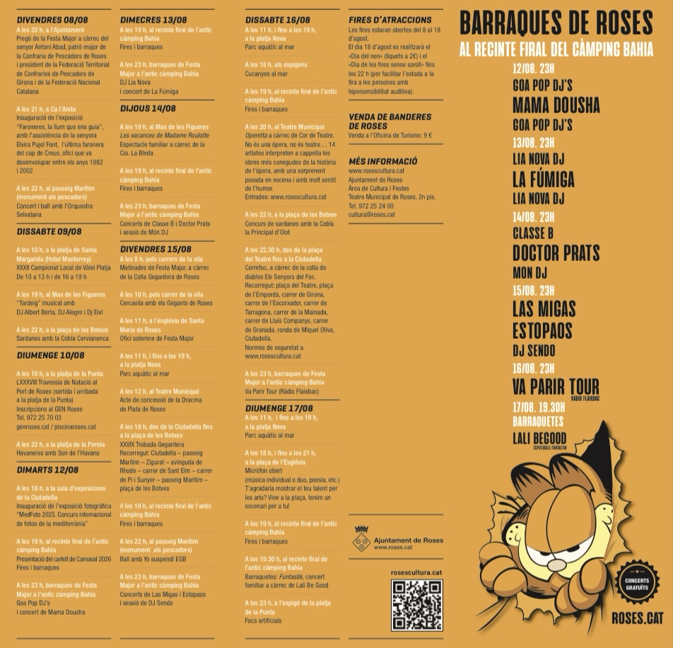 Festa Major in Roses vom 8.-17.8.2025