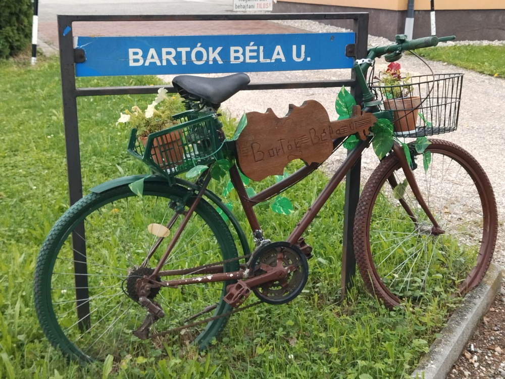 Erinnerung an einen großen ungarischen Komponisten, der wohl auch begeisterter Radfahrer war?