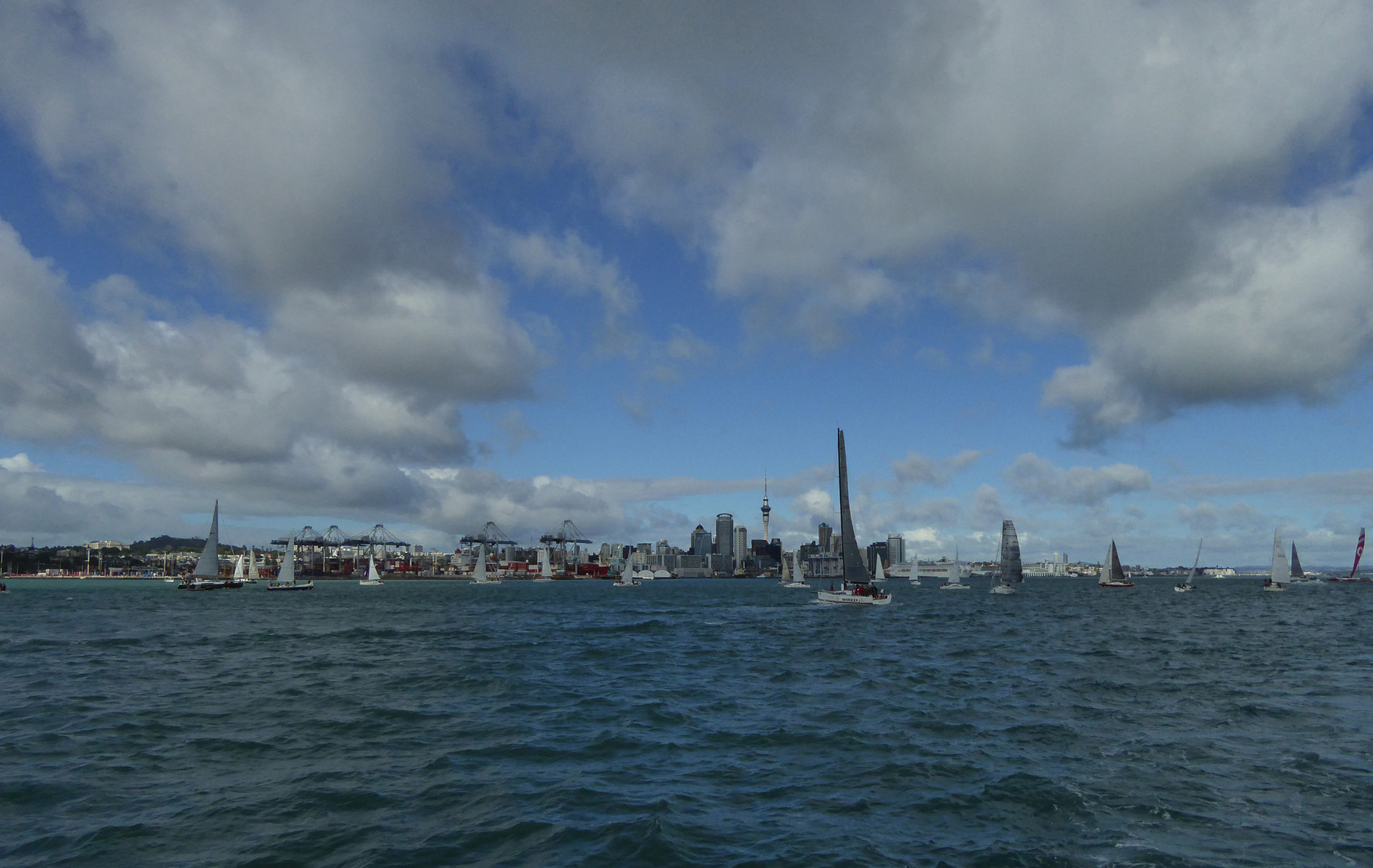 Auckland von der Fähre nach Rangitoto Island