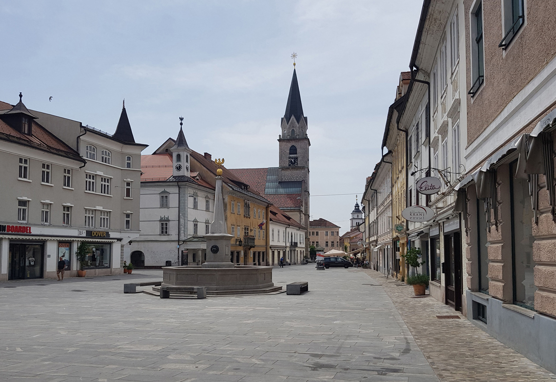 Friedliches Städchen Kranj