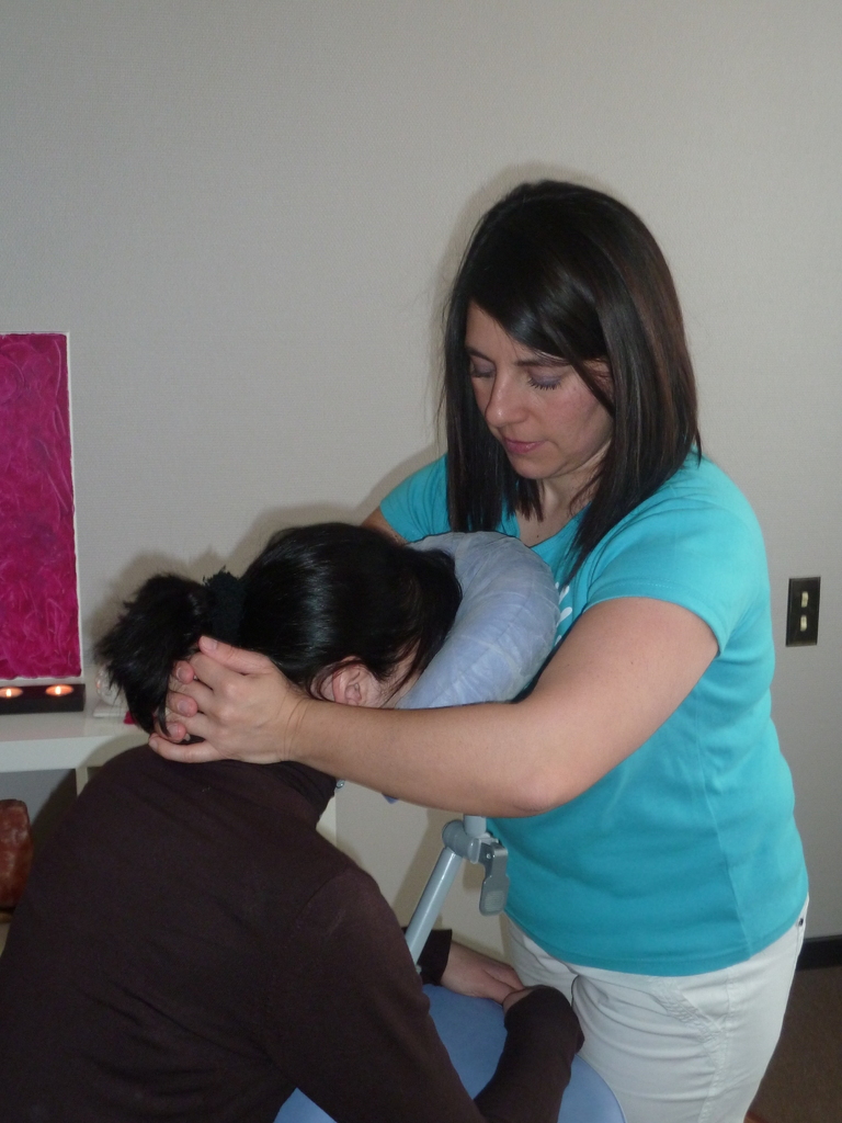 Massage Anti-stress Minute sur la chaise Ergonomique