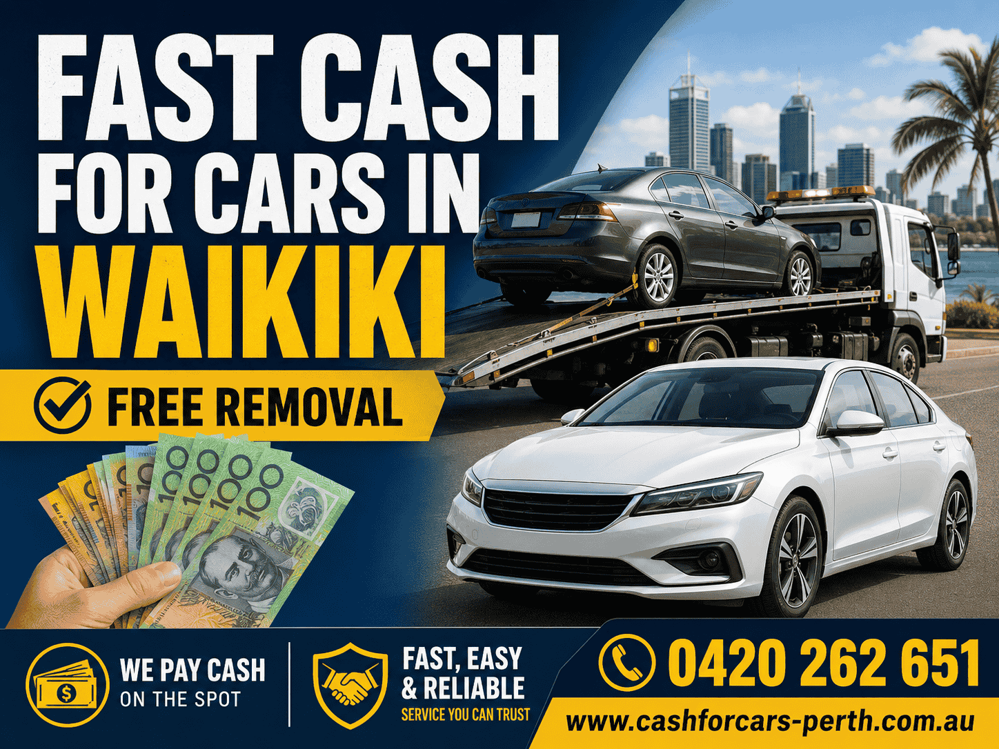 Fast Cash for Cars in Waikiki with Free Removal