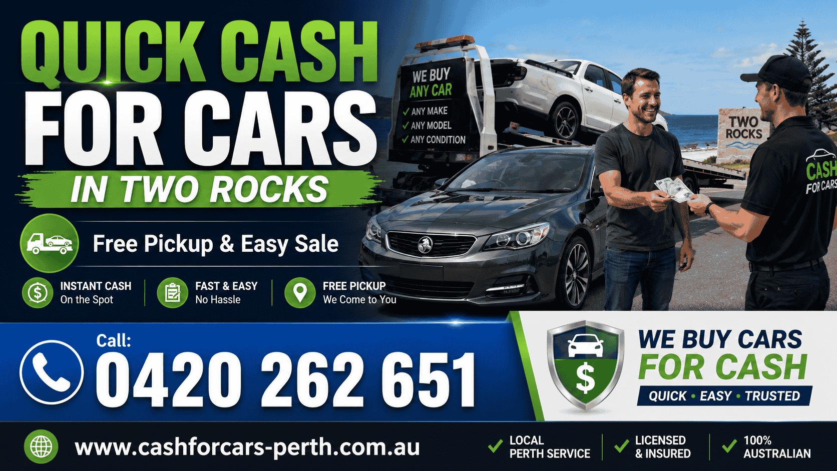 Quick Cash for Cars in Two Rocks - Free Pickup & Easy Sale
