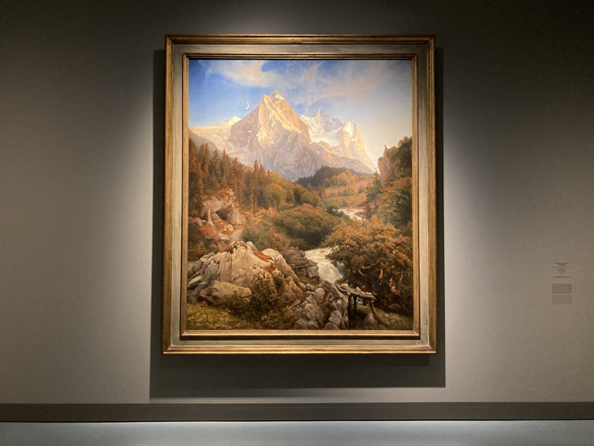 Bild: Das Wetterhorn von Johann Wilhelm Schirmer