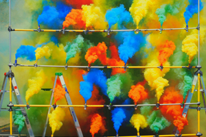 Bild: Smoke Bomb von Olaf Breuning