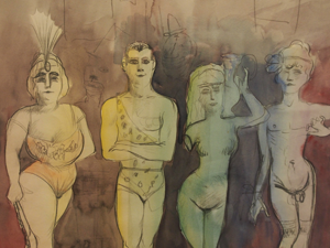 Bild: "Artisten" von Otto Dix