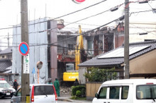 舞鶴 西舞鶴 解体工事 大内 ショベルカー