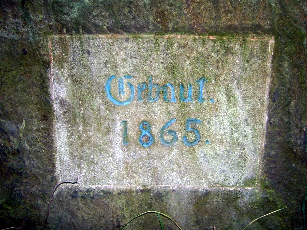 Wegstein am Steinweg im Hohwald