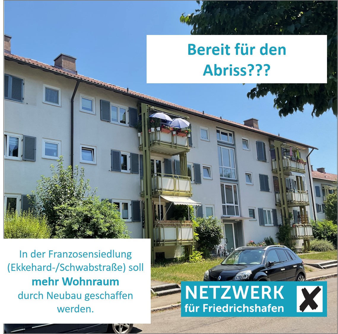 Abriss in der Franzosensiedlung