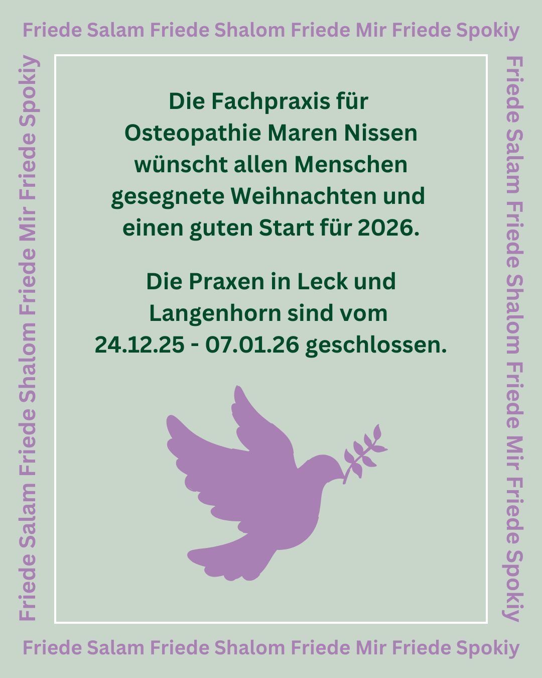 Frohe Weihnachten!